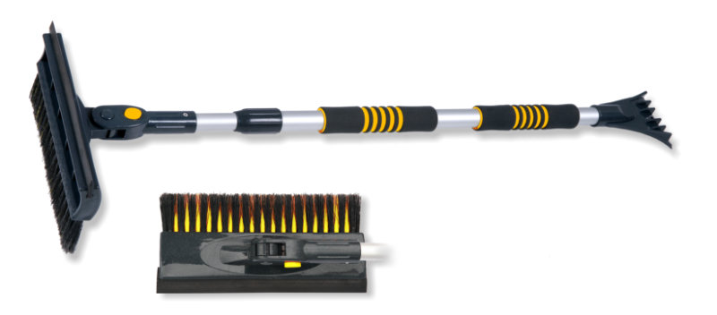 Щетка для снега телескоп. 98-150см City UPсо скребком 3в1 скребок и водосгон DELUXE СА-86 /1/12/
