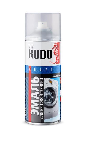 Краска-спрей KUDO для бытовой техники белая (520мл) (KU-1311)