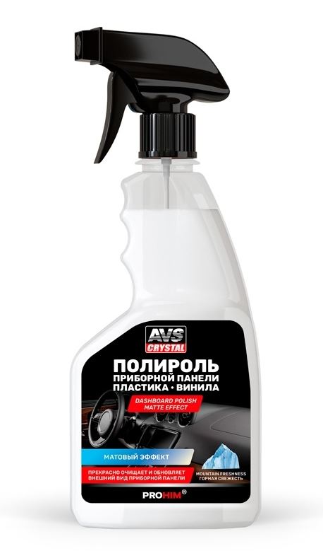 Полироль для приборной панели матовый (триггер) 500 мл. "Горная свежесть" AVS AVK-913 /1/12/