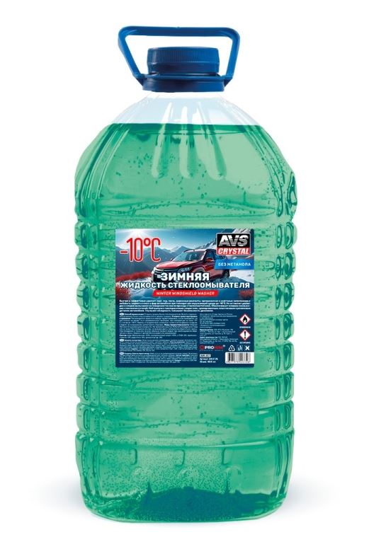 Зимняя жидкость стеклоомывателя -10С (ПЭТ) 4 л AVS AVK-407, шт