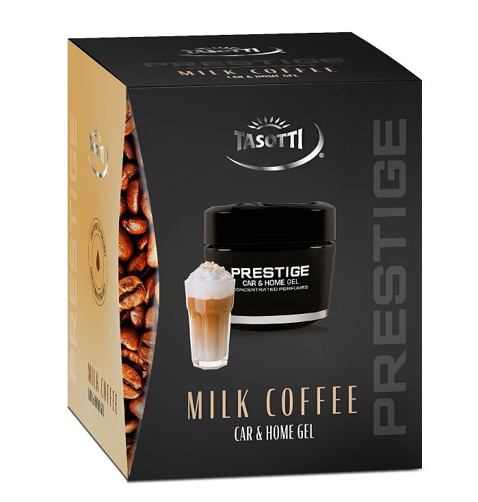 Ароматизатор на панель "TASOTTI" GEL PRESTIGE Milk Coffee (NEW