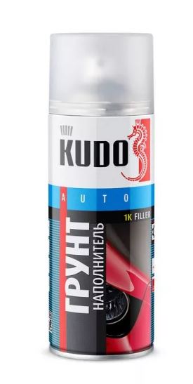 Грунт-наполнитель KUDO 1К акриловый серый 520 мл.
