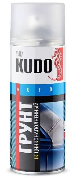 Грунт KUDO 1К цинконаполненный серый 520 мл.