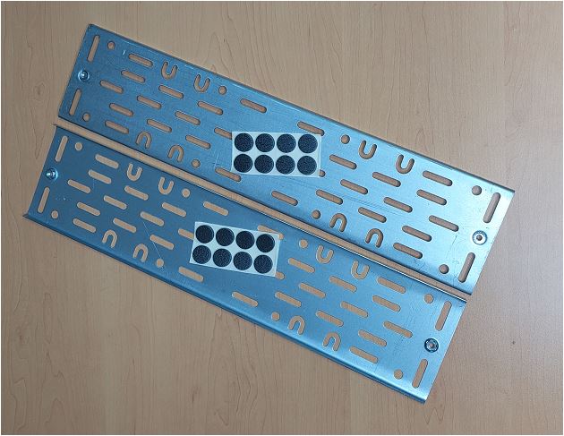 Адаптер рамки номерного знака 2шт компл метал