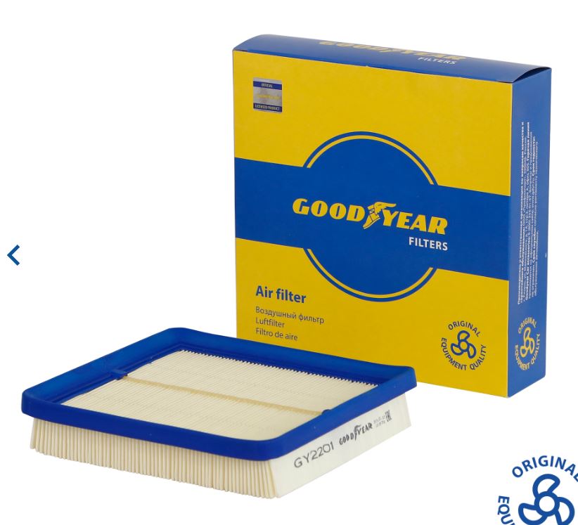 Фильтр воздушный автомобильный Goodyear GY2201 для а/м CHEVROLET: LANOS; DAEWOO: LANOS, NEXIA (1.5, 