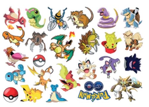 Наклейка "Sticker -boom Pokemon GO" (35х50 см), (вырезанная), наружная полноцветная лист