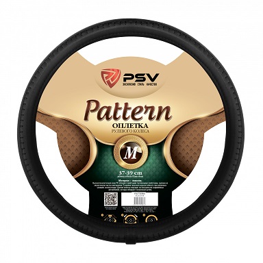 Оплётка на руль PSV PATTERN Fiber (Черный) M 130526