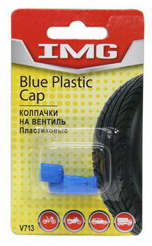 Колпачки на вентиль шины V713 BLUE пластик (4шт) IMG /1/10/