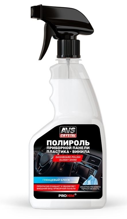 Полироль для приборной панели глянцевый (триггер) 500 мл. "Горная свежесть" AVS AVK-906 /1/12/