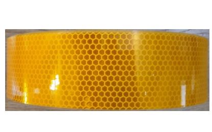 Лента светоотражающая микропризма ORACAI жёлтая" (5х5000 см)