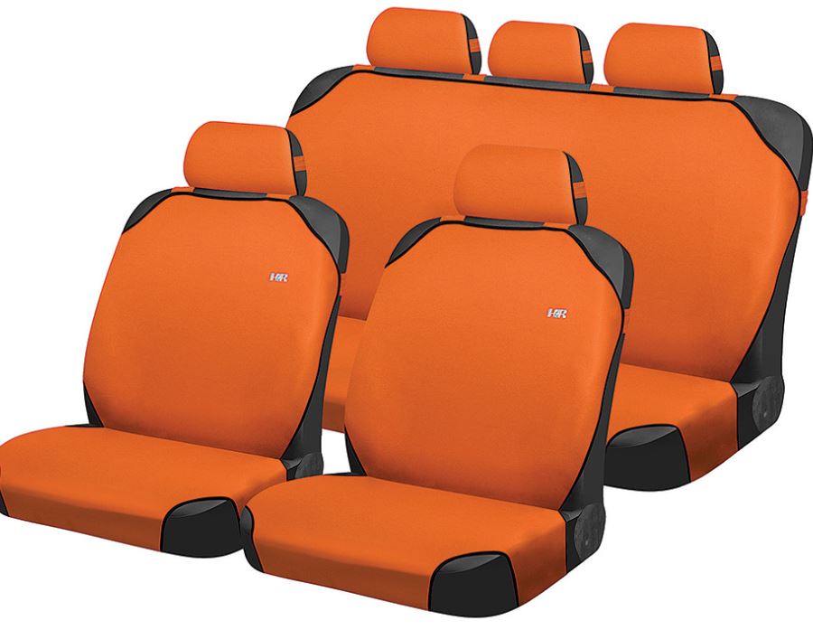 Накидки на сиденье HR «PERFECT», комплект, 22191, Оранжевый