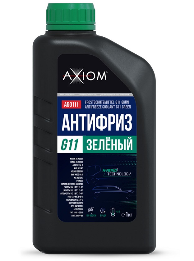 Антифриз зелёный G11 1 кг AXIOM A50111 /1/8/