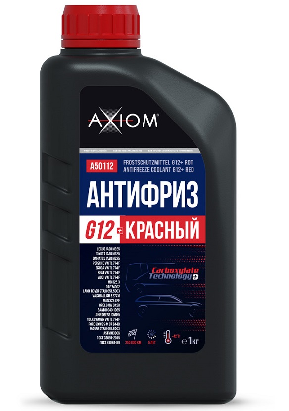 Антифриз красный G12+ 1 кг AXIOM A50112 /1/8/