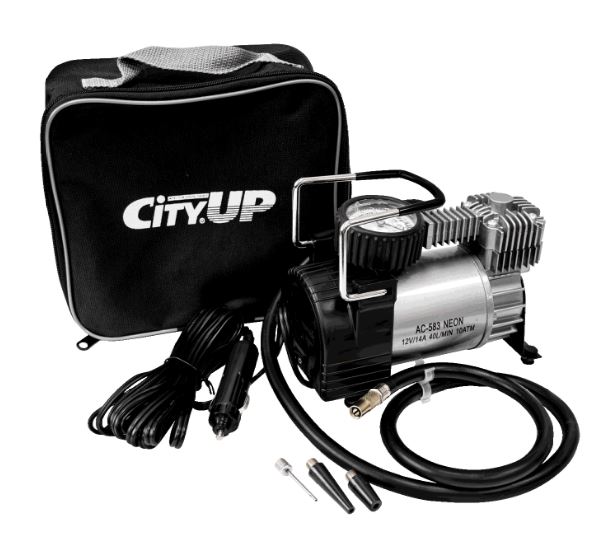 Компрессор 35 л/мин 170 Ват 10Атм CityUP Neon  с цветной подсветкой АС-583 /1/8/