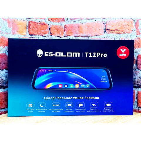 Зеркало с видеорегистратором E5-Olom T12 Pro