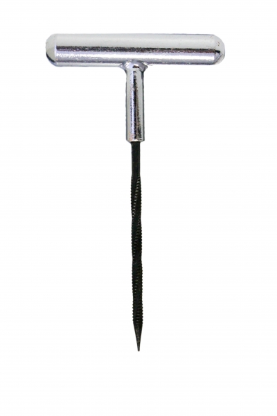 Напильник (рашпиль) спиральный с насечками, металлическая Т-образная ручка