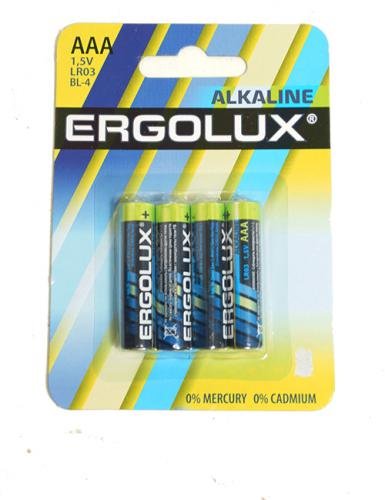 Батарейки AAA: LR03-BC12 ALKALINE 1,5V ERGOLUX /12/960