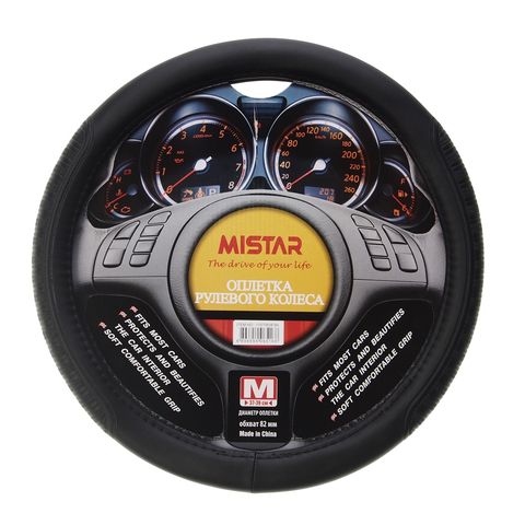 Оплетка на руль MIS-17STW38 (M) BLACK MISTAR /1/25