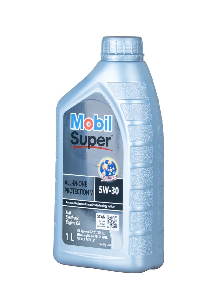 Масло мотор. Mobil SUPER ALL IN ONE PROTECTION V 5W-30, 1L, Korea, 157221