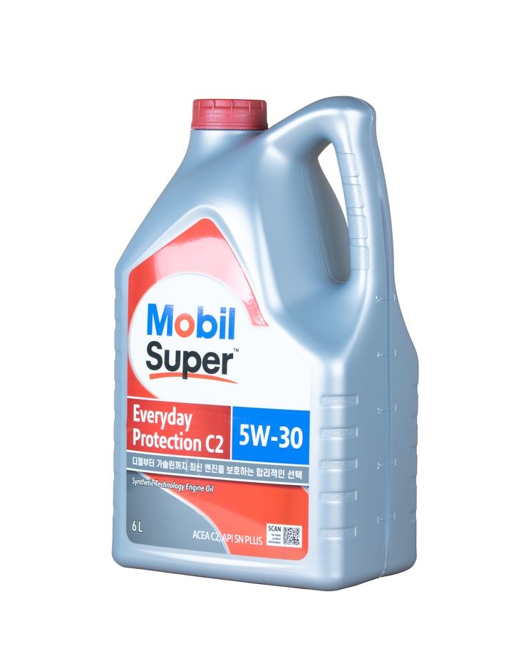 Масло мотор. Mobil SUPER EVERYDAY PROTECTION  C2 5W-30, 6L, Korea, 201510203520