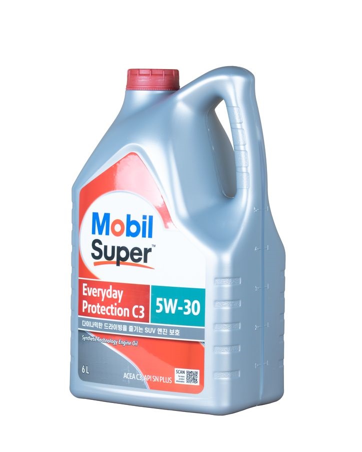 Масло мотор. Mobil SUPER EVERYDAY PROTECTION  C3 5W-30, 6L, Korea, 201510203530