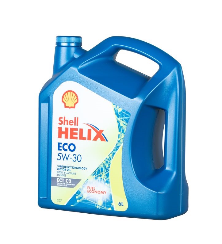 Масло мотор. Shell HELIX ECO C2 5W-30, 6L, Korea, 001K3460