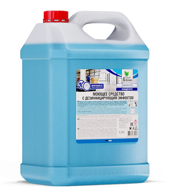 Моющее средство с дезинфицирующим эффектом "Disinfector" (концентрат) 5 кг. Clean&Green CG8006