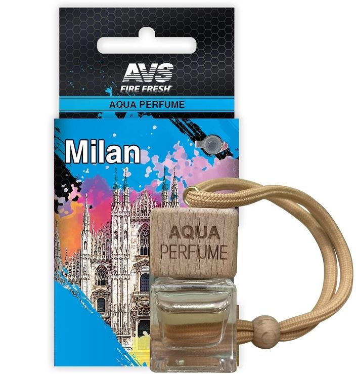 Ароматизатор подвесной дерев.кр. AVS AQP-03 AQUA PERFUME Milan аром. Для мужчин,  лаванда, бергамот,