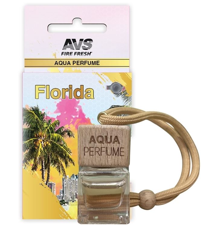 Ароматизатор подвесной дерев.кр. AVS AQP-10 AQUA PERFUME Florida аром. Vanille Fatale табачный лист,