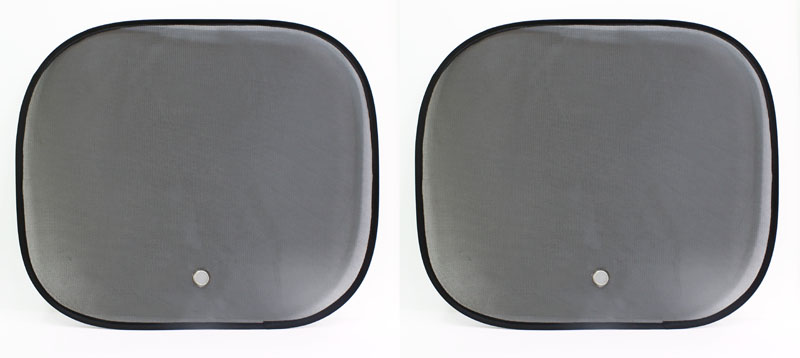 Штора солнцезащитная "Nova Bright" на присосках, для боковых стекол, черная, 44х36см (2шт)
