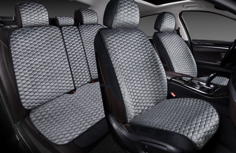 Накидки 3D PSV Sota Next (Черно-Серый), комплект на весь салон, велюр