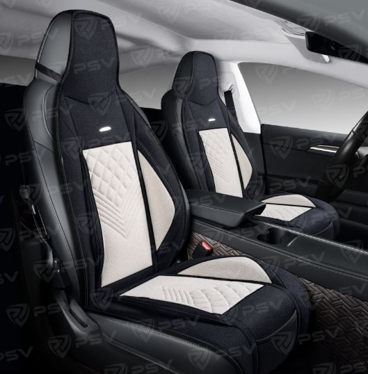 Накидки PSV Avrora FRONT (Черно-Бежевый), на переднее сиденье (1 шт.)