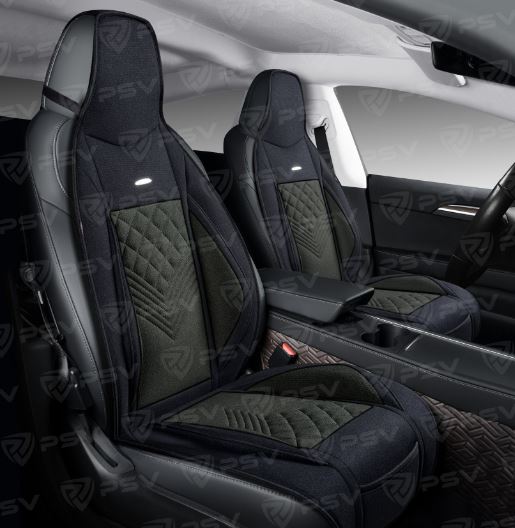 Накидки PSV Avrora FRONT (Черно-Серый), на переднее сиденье (1 шт.)
