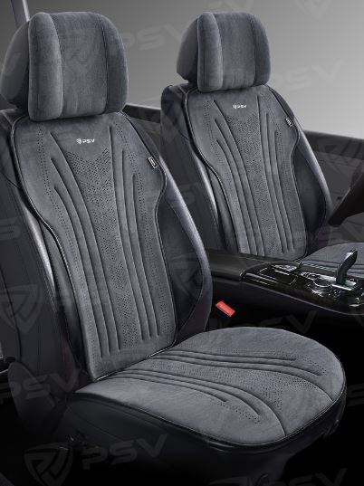 Накидки PSV Tornado 2 FRONT (Темно-Серый), на передние сиденья, алькантара (НОВИНКА)