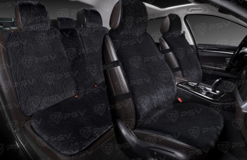 Накидки PSV искусственный мех Fox Extra (Черный), компл.