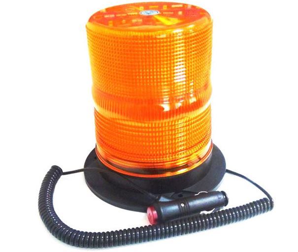 Маяк проблесковый светодиодный YL-817 Y оранжевый ("Стробоскоп", 3  режима работы, на магните+стацио