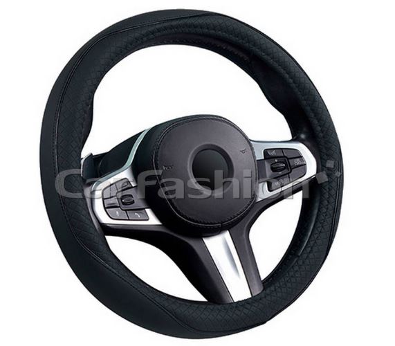 Оплётка на руль CARFASHION «CLUB XXXL» черный/черный 31716