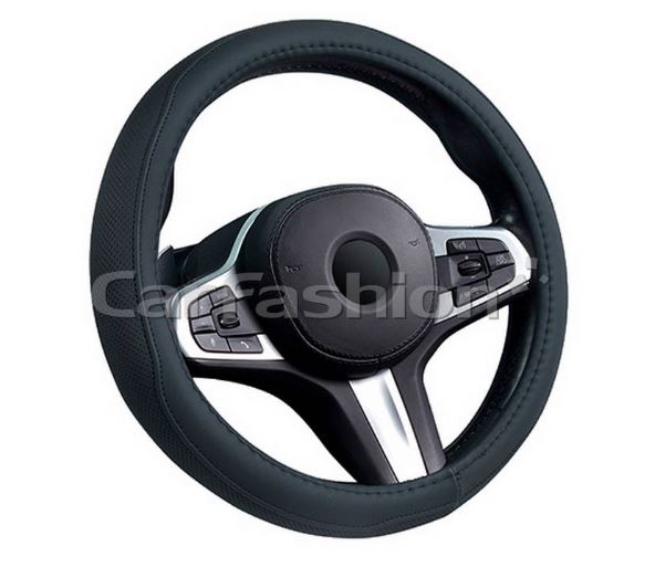 Оплётка на руль CARFASHION «DERBY XXXL» черный/черный 31718