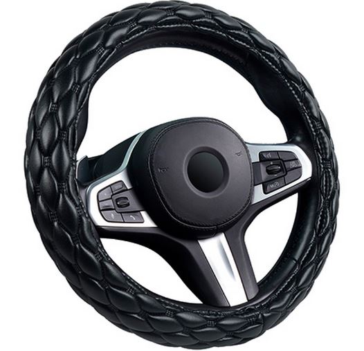 Оплётка на руль CARFASHION «SHUTTLE S» черный/черный 31692