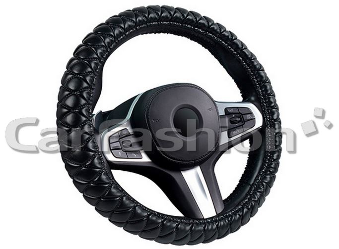 Оплётка на руль CARFASHION «VERSAL S» черный/черный 31703