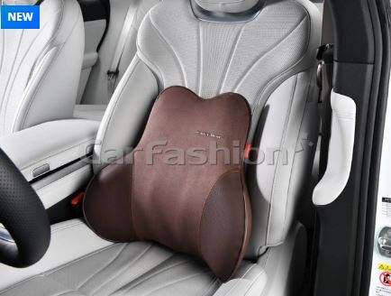 Подушка под поясницу замша/экокожа «VIBE» кофе/кофе/кофе 41593