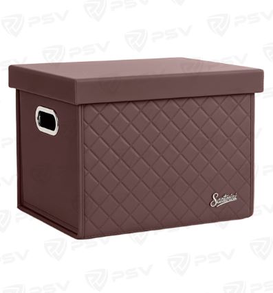 Саквояж органайзер в багажник и домашнего использования PSV Santorini Romb (30х30х40 см) Темно - Кор