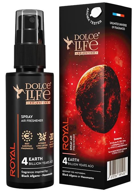 Ароматизатор спрей Dolce Life Royal (NASOMATTO - BLACK AFGANO) с пробником 50 мл/1/20/