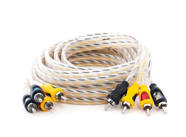 Провода SWAT SIE-435 межблочный кабель 4RCA-4RCA, 3.5 метра