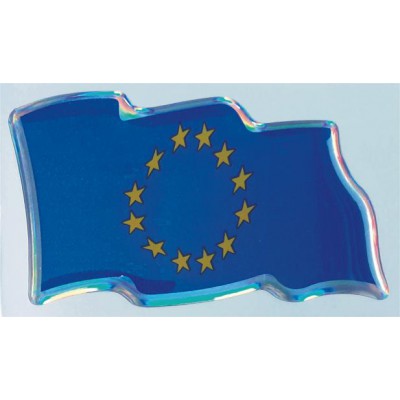 Наклейка "EUR-флаг (развевающийся)" (40х65 см) упак