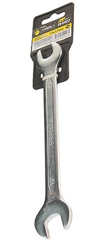 Ключ рожковый 13x17мм (Chrome vanadium) на держателе  PRO ЭВРИКА