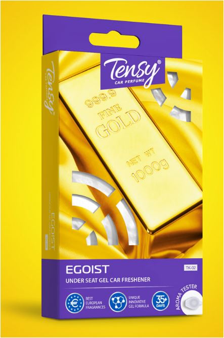Ароматизатор под сиденье гелевый Tensy Эгоист с пробником 110 гр/1/40/