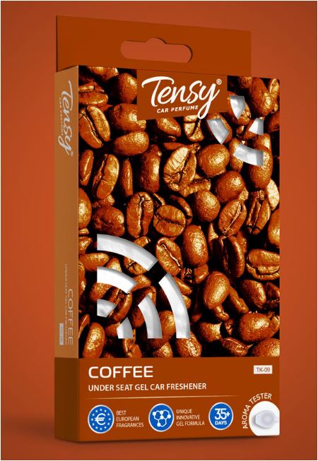 Ароматизатор под сиденье гелевый Tensy Кофе с пробником 110 гр/1/40/