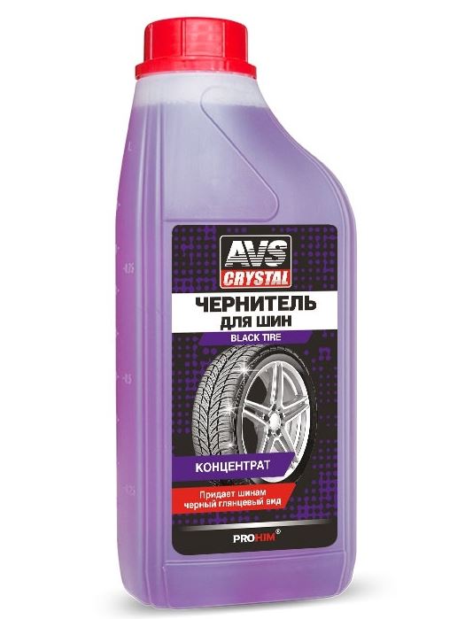 Чернитель шин BLACK TYRE (концентрат) 1 л AVS AVK-614 /1/8/