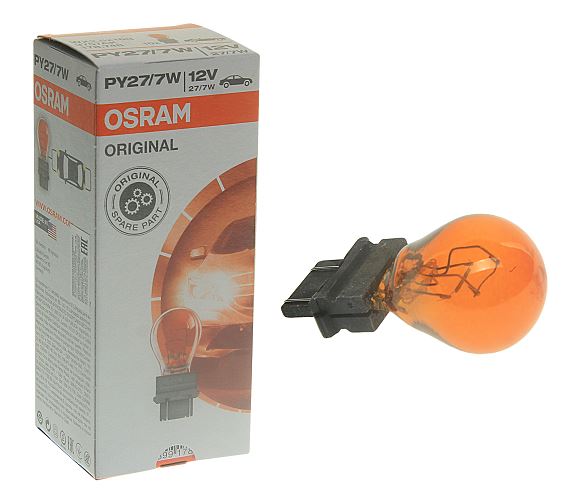 Автолампа P27/7W (WX2.5*16q) 12V OSRAM /10/50